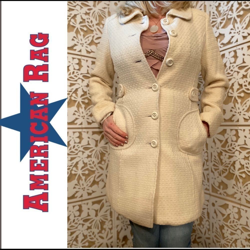 American Rag Basketweave Coat